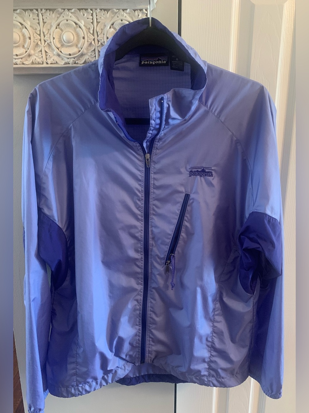 Patagonia Two-Tone Purple Packable Wind Shell Vintage Jacket - M